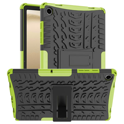 For Samsung Galaxy Tab A11+ / A9+ Tire Texture Case Shockproof TPU+PC Tablet Cover with Kickstand
