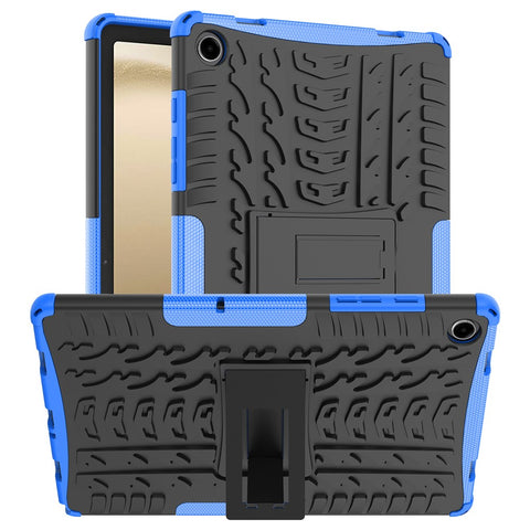 For Samsung Galaxy Tab A11+ / A9+ Tire Texture Case Shockproof TPU+PC Tablet Cover with Kickstand