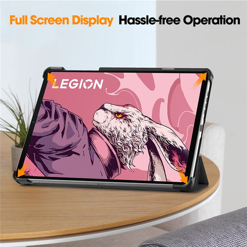 For Lenovo Legion Y700 (2023) / Tab Gen 2 Tri-Fold Stand Leather Case Tablet Cover