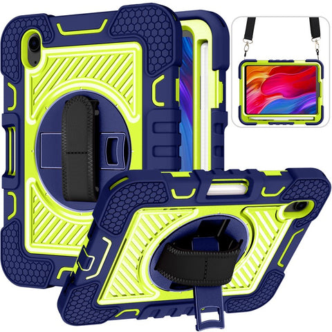 Hand Strap Kickstand for iPad mini (2024) / mini (2021) Tablet Case with Shoulder Strap