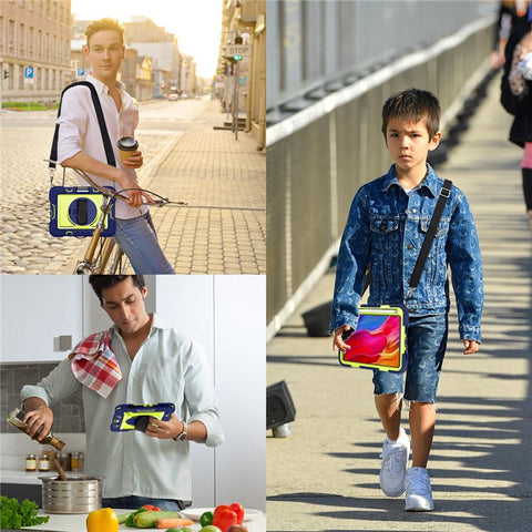 Hand Strap Kickstand for iPad mini (2024) / mini (2021) Tablet Case with Shoulder Strap