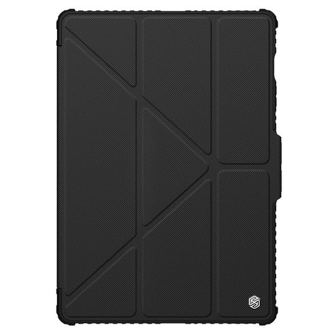 NILLKIN Bumper Leather Case Pro for Samsung Galaxy Tab S9 FE+ Tablet Cover Anti-fall Auto Wake / Sleep Case