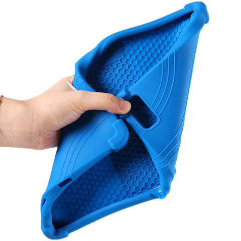 For Lenovo Tab M10 5G Silicone Protective Case Folding Kickstand Tablet Anti-drop Cover