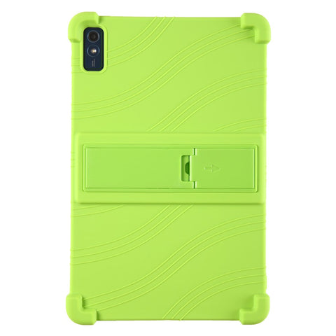 For Lenovo Tab M10 5G Silicone Protective Case Folding Kickstand Tablet Anti-drop Cover