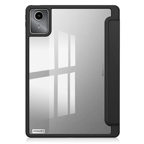For Lenovo Tab M11 / Xiaoxin Pad 11 2024 Case Anti-Scratch PU+TPU+Acrylic Tablet Cover with Pen Slot