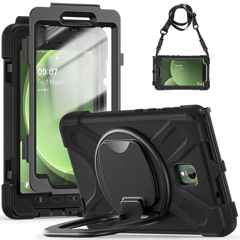 For Samsung Galaxy Tab Active5 SM-X300 Case Kickstand Rugged Tablet Cover with Shoulder Strap