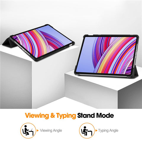 Tablet Case for Xiaomi Redmi Pad Pro/Redmi Pad Pro 5G/Poco Pad Tri-Fold Stand Leather Cover