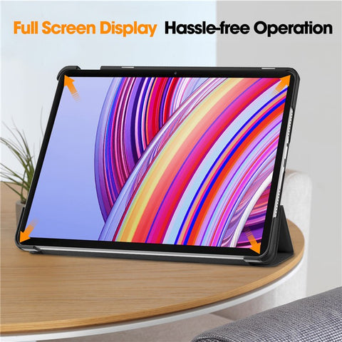 Tablet Case for Xiaomi Redmi Pad Pro/Redmi Pad Pro 5G/Poco Pad Tri-Fold Stand Leather Cover