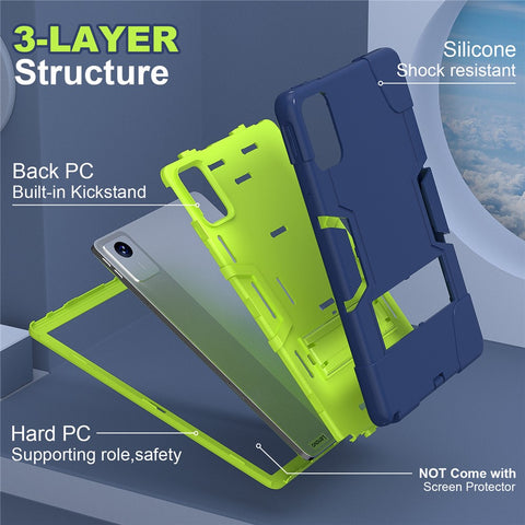 For Lenovo Tab M11 TB330FU / TB330XU / Xiaoxin Pad 11 2024 Case Robot Style Silicone + PC Kickstand Tablet Cover