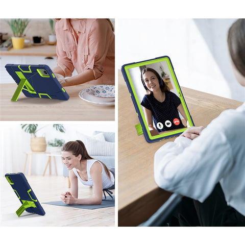 For Lenovo Tab M11 TB330FU / TB330XU / Xiaoxin Pad 11 2024 Case Robot Style Silicone + PC Kickstand Tablet Cover