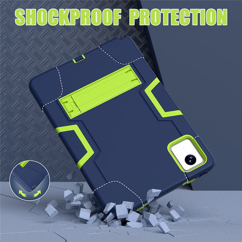 For Lenovo Tab M11 TB330FU / TB330XU / Xiaoxin Pad 11 2024 Case Robot Style Silicone + PC Kickstand Tablet Cover