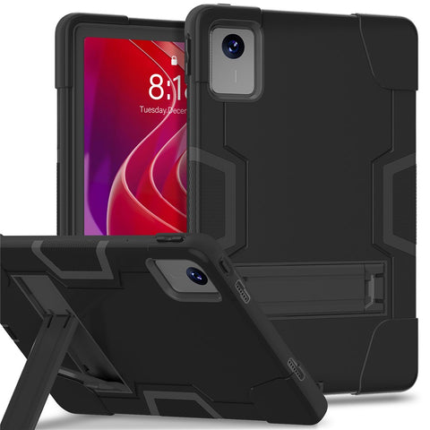 For Lenovo Tab M11 TB330FU / TB330XU / Xiaoxin Pad 11 2024 Case Robot Style Silicone + PC Kickstand Tablet Cover