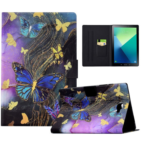 For Samsung Galaxy Tab A 10.1 (2016) T580 T585 Leather Case Card Holder Pattern Tablet Cover