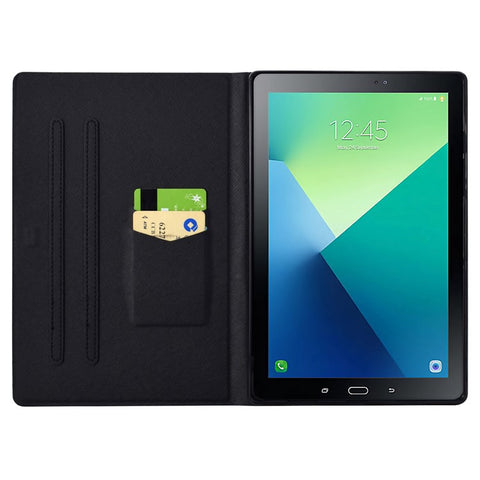 For Samsung Galaxy Tab A 10.1 (2016) T580 T585 Leather Case Card Holder Pattern Tablet Cover