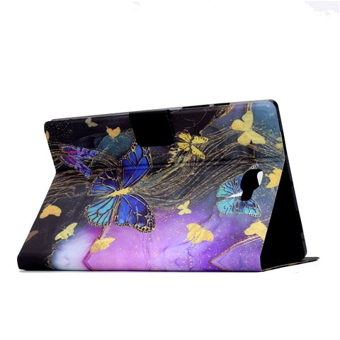 For Samsung Galaxy Tab A 10.1 (2016) T580 T585 Leather Case Card Holder Pattern Tablet Cover
