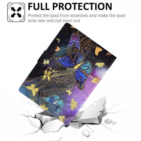 For Samsung Galaxy Tab A 10.1 (2016) T580 T585 Leather Case Card Holder Pattern Tablet Cover