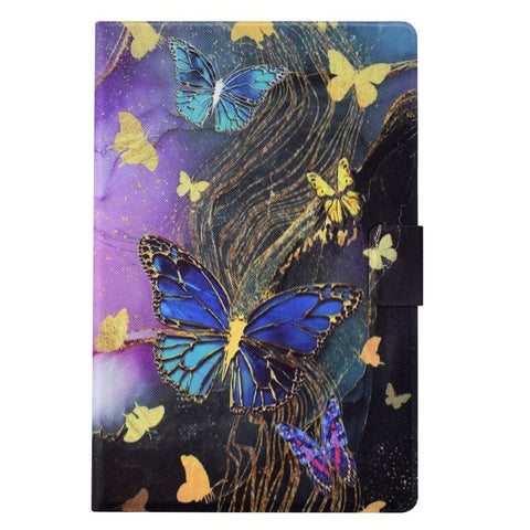 For Samsung Galaxy Tab A 10.1 (2016) T580 T585 Leather Case Card Holder Pattern Tablet Cover