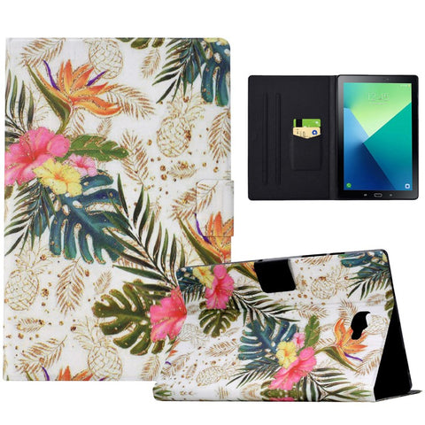 For Samsung Galaxy Tab A 10.1 (2016) T580 T585 Leather Case Card Holder Pattern Tablet Cover