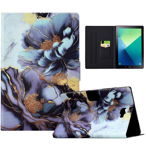 For Samsung Galaxy Tab A 10.1 (2016) T580 T585 Leather Case Card Holder Pattern Tablet Cover