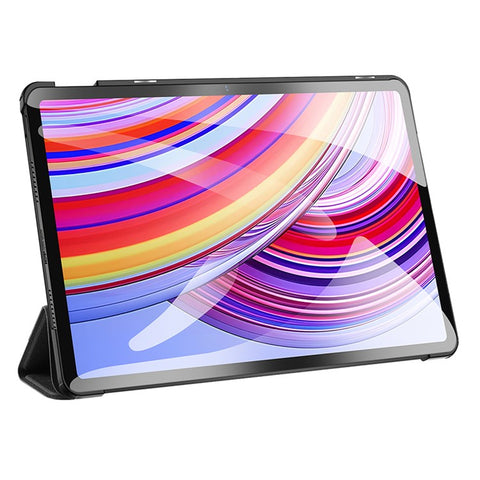DUX DUCIS Domo Series for Xiaomi Redmi Pad Pro / Pad Pro 5G / Poco Pad 4G / Poco Pad 5G Leather Case Tri-Fold Stand with Pencil Holder
