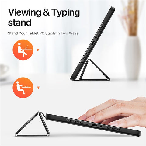 DUX DUCIS Domo Series for Xiaomi Redmi Pad Pro / Pad Pro 5G / Poco Pad 4G / Poco Pad 5G Leather Case Tri-Fold Stand with Pencil Holder