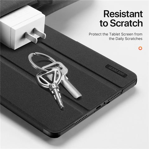 DUX DUCIS Domo Series for Xiaomi Redmi Pad Pro / Pad Pro 5G / Poco Pad 4G / Poco Pad 5G Leather Case Tri-Fold Stand with Pencil Holder