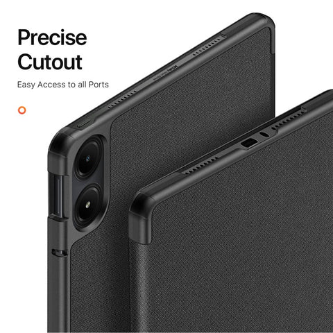 DUX DUCIS Domo Series for Xiaomi Redmi Pad Pro / Pad Pro 5G / Poco Pad 4G / Poco Pad 5G Leather Case Tri-Fold Stand with Pencil Holder