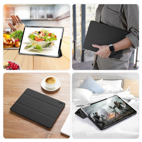 DUX DUCIS Domo Series for Xiaomi Redmi Pad Pro / Pad Pro 5G / Poco Pad 4G / Poco Pad 5G Leather Case Tri-Fold Stand with Pencil Holder