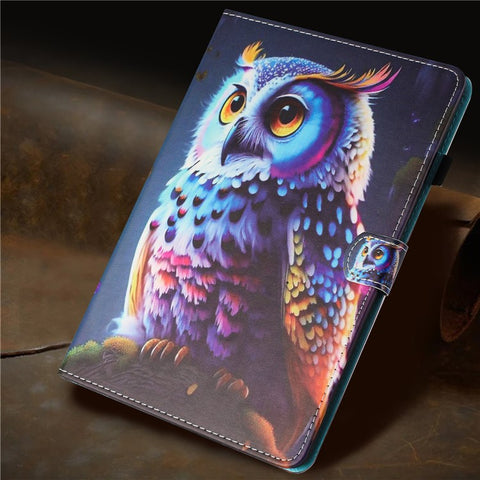 For Samsung Galaxy Tab A 10.1 (2016) T580 Folio Flip Leather Case Tablet Cover with Card Slots