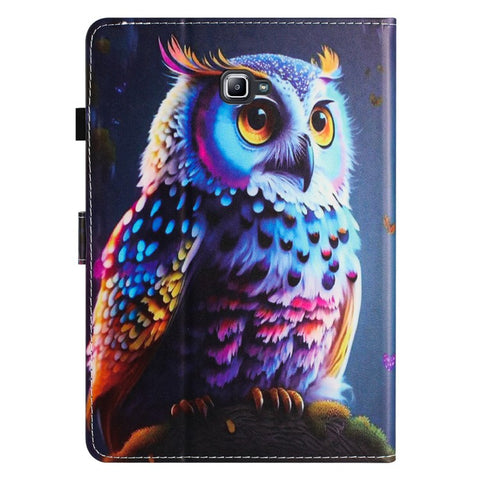 For Samsung Galaxy Tab A 10.1 (2016) T580 Folio Flip Leather Case Tablet Cover with Card Slots