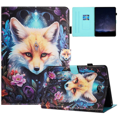 For Samsung Galaxy Tab A 10.1 (2016) T580 Folio Flip Leather Case Tablet Cover with Card Slots