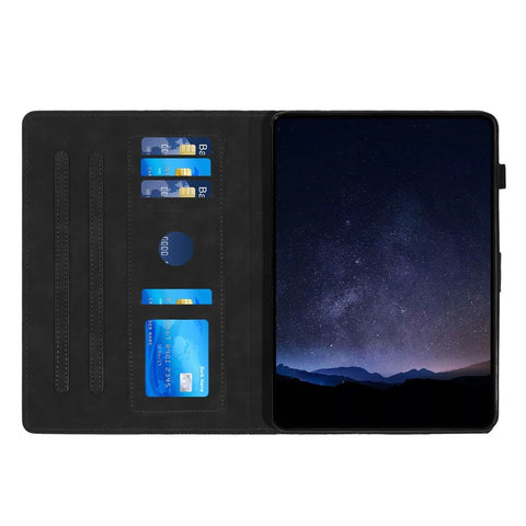 For Samsung Galaxy Tab A 10.5 (2018) T590 Protection Cover Card Holder PU Leather Tablet Case