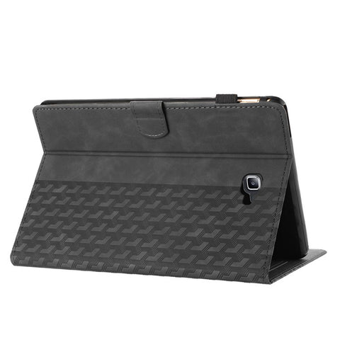 For Samsung Galaxy Tab A 10.1 (2016) T580 Case Card Holder Building Blocks Imprinted Tablet Cover