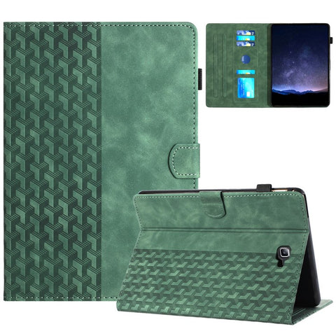 For Samsung Galaxy Tab A 10.1 (2016) T580 Case Card Holder Building Blocks Imprinted Tablet Cover