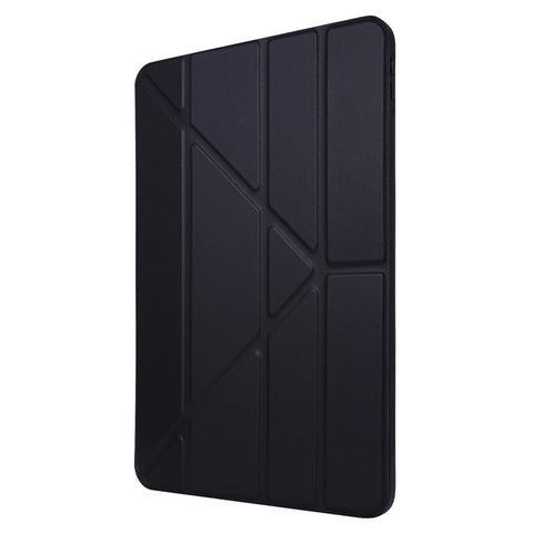 For iPad Pro 11 (2025) / 11 (2024) Case Origami Stand PU Leather+Silicone Cover with Auto Sleep / Wake