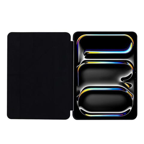 For iPad Pro 11 (2025) / 11 (2024) Case Origami Stand PU Leather+Silicone Cover with Auto Sleep / Wake