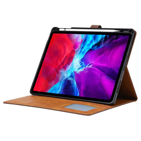 For iPad Pro 11 (2025) / 11 (2024) Case Auto Wake / Sleep Leather Wallet Tablet Cover with Card Slot