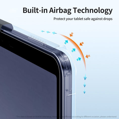 XUNDD For Samsung Galaxy Tab A9 Case Reinforced Corners Kickstand TPU + PC Tablet Cover