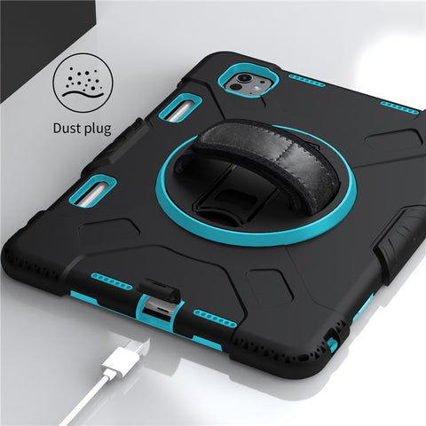 For iPad Pro 11 (2025) / 11 (2024) Kickstand Case Anti-Scratch Tablet Cover with Shoulder Strap