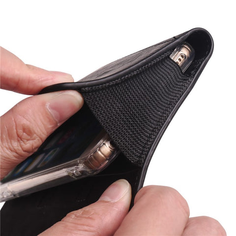 7.2 inch Waist Bag for Huawei Mate 20 X / Honor X20 Max / Meizu Note 22 Horizontal Elastic Phone Holster with Card Slot