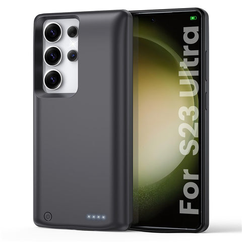 TY-118 For Samsung Galaxy S23 Ultra / S22 Ultra 5G 10000mAh Battery Case Power Bank Portable Charger Protective Cover