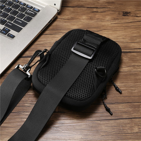Portable Cell Phone Crossbody Bag for 5.5 / 6.5 / 6.9 / 7.2 inch Lightweight Mini Shoulder Bag for 5.5 / 6.5 / 6.9 / 7.2 inch Nylon Travel Sling Chest Bag for 5.5 / 6.5 / 6.9 / 7.2 inch