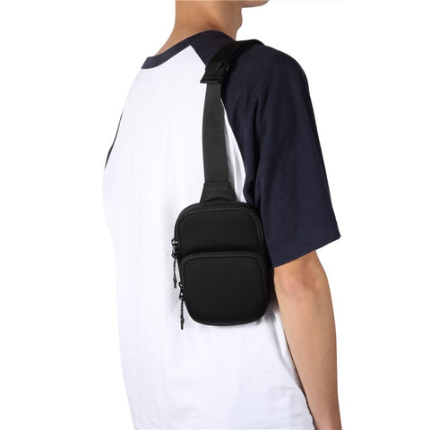 Portable Cell Phone Crossbody Bag for 5.5 / 6.5 / 6.9 / 7.2 inch Lightweight Mini Shoulder Bag for 5.5 / 6.5 / 6.9 / 7.2 inch Nylon Travel Sling Chest Bag for 5.5 / 6.5 / 6.9 / 7.2 inch