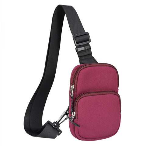 Portable Cell Phone Crossbody Bag for 5.5 / 6.5 / 6.9 / 7.2 inch Lightweight Mini Shoulder Bag for 5.5 / 6.5 / 6.9 / 7.2 inch Nylon Travel Sling Chest Bag for 5.5 / 6.5 / 6.9 / 7.2 inch