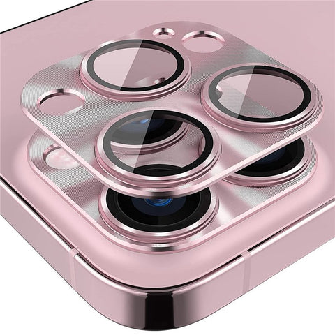 HAT PRINCE ENKAY For iPhone 14 Pro 6.1 inch  /  14 Pro Max 6.7 inch Camera Lens Protector Aluminum Alloy + Tempered Glass Full Cover HD Clear Anti-scratch One-Piece Lens Film