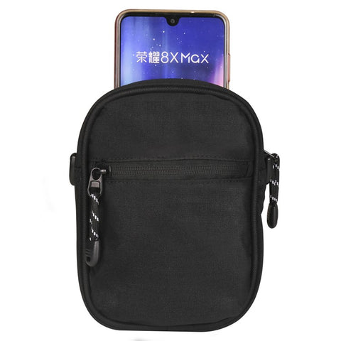 Oxford Cloth Phone Pouch Men Women Cellphone Keys Wallet Carrying Crossbody Bag Waist Belt Hanging Bag