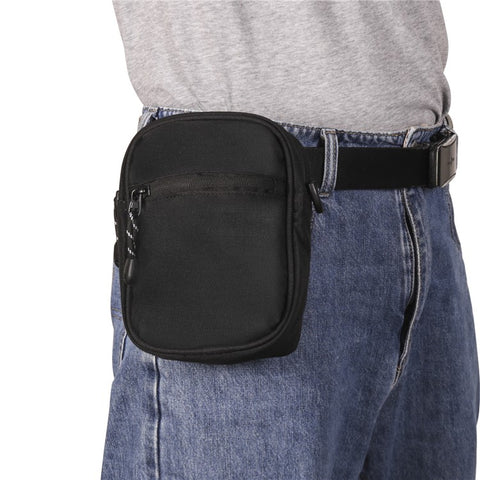 Oxford Cloth Phone Pouch Men Women Cellphone Keys Wallet Carrying Crossbody Bag Waist Belt Hanging Bag