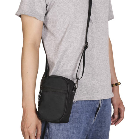 Oxford Cloth Phone Pouch Men Women Cellphone Keys Wallet Carrying Crossbody Bag Waist Belt Hanging Bag
