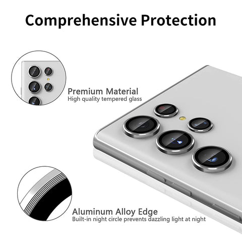 ENKAY HAT PRINCE For Samsung Galaxy S25 Ultra Camera Lens Protector  Metal Ring Lens Film