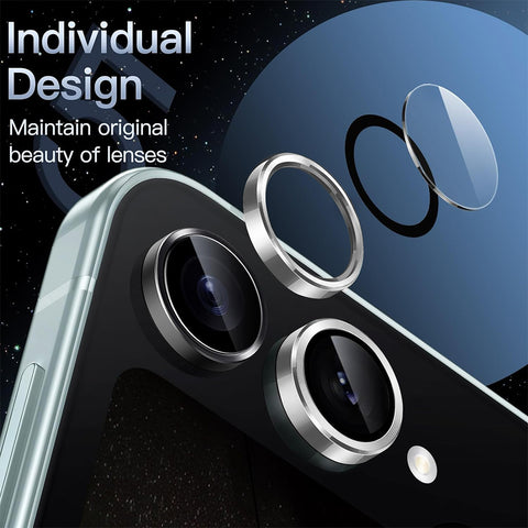 ENKAY HAT PRINCE For Samsung Galaxy Z Flip7 5G Camera Lens Protector  Metal Ring Lens Film